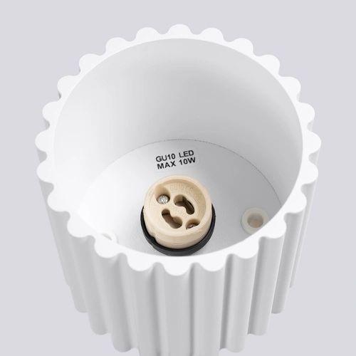 Stropní svítidlo AURA 1 bílé moderní do kuchyně minimalistické hliník 10x10 cm