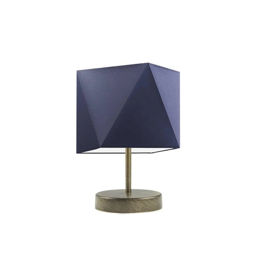 Noční lampička PASADENA moderní s tmavě modrým stínidlem na noční stolek do ložnice LYSNE