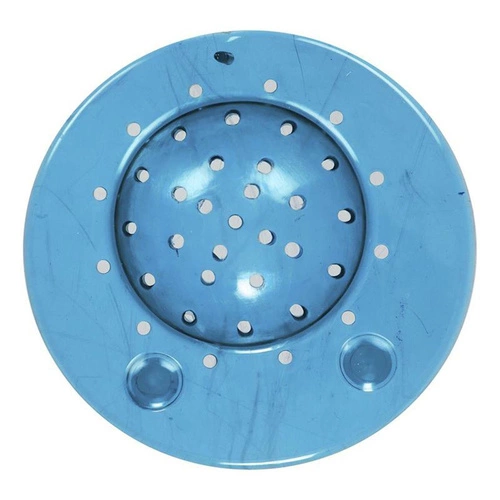 Silikonové sítko do dřezu Intesi modré kulaté moderní do kuchyně a koupelny 12 cm