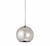 Závěsné svítidlo skleněná koule MIRROR GLOW S chrom 25 cm do obýváku a nad stůl