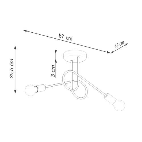 Lustra LOOP 2 bílý