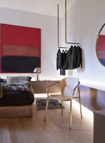 Dřevěná jídelní židle s područkami FINN zelená moderní SCAB Design