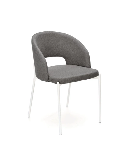 Čalouněná jídelní židle Marthe šedá Intesi moderní s područkami