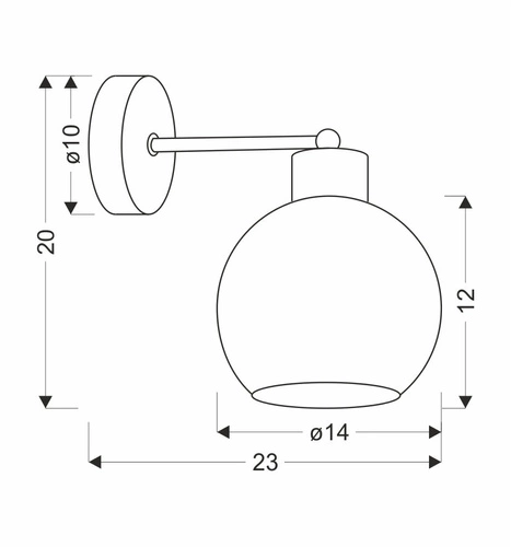 Nástěnné svítidlo Amanda moderní černé zlaté s bílým stínidlem do obýváku a ložnice