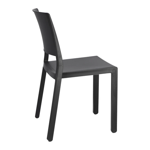 Zahradní plastová židle Kate SCAB Design antracit, stohovatelná, snadno čistitelná