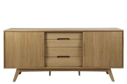 Dřevěná komoda s šuplíky Marte Actona 180 cm přírodní do obýváku a ložnice