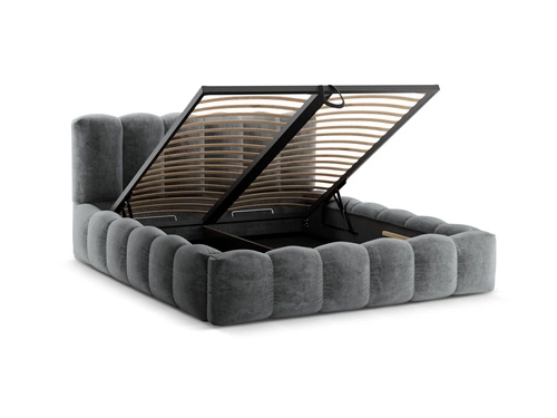 Čalouněná postel Lupine Platinum 160x200 šedá s úložným prostorem moderní do ložnice