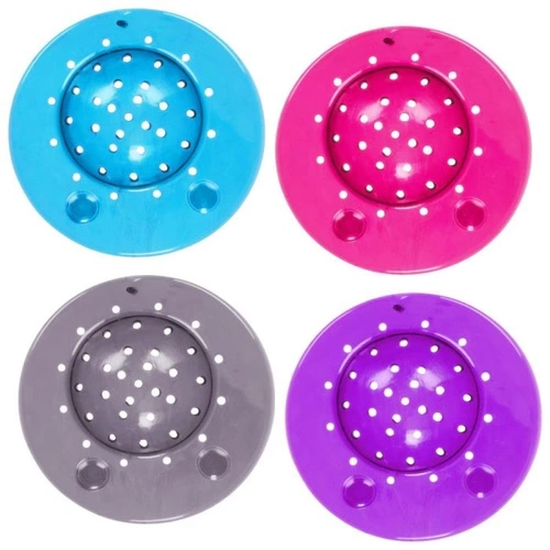 Intesi silikonové sítko do dřezu fialové kulaté moderní do kuchyně a koupelny