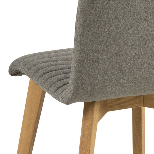 Čalouněná jídelní židle Arosa Actona šedá dřevěná skandinávský styl do obýváku