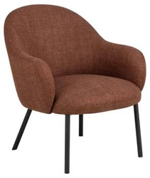 Čalouněné křeslo Spencer do obýváku terakota Basel moderní s područkami