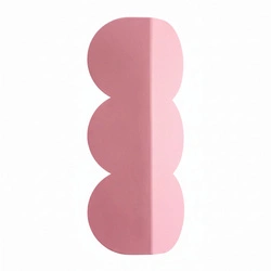 Nástěnné svítidlo BISCUIT růžové moderní hliníkové do obývacího pokoje