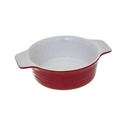 Kulatá keramická zapékací miska červená 13,4 cm 5five simply smart moderní