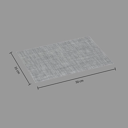 Šedá obdélníková prostírka Maoli do moderní kuchyně 50x35 cm 5five