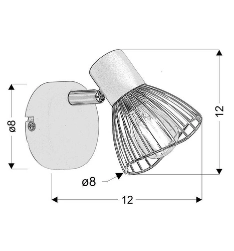 Nástěnná lampa Fly 1x40W E14 bílá/chromová