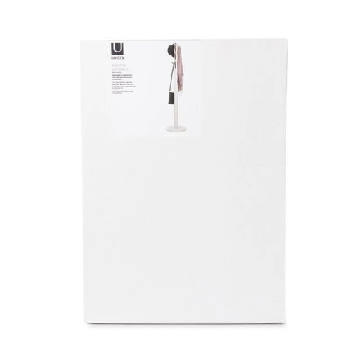 Stojanový věšák do předsíně Umbra Flapper bílý moderní dřevěný s 9 háčky