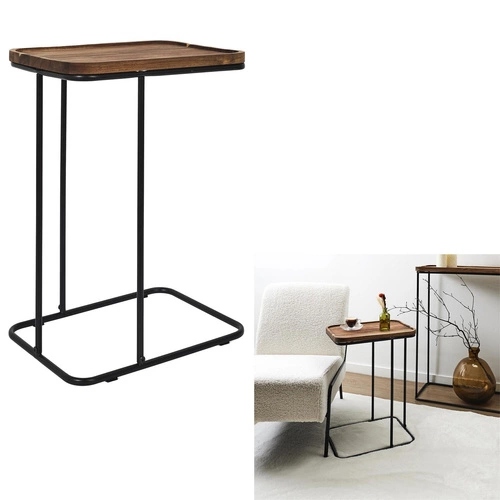 Pomocný stolek Meleto akácie/ černý