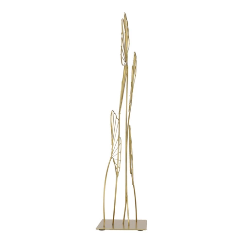 Kovová dekorace Ginko gold