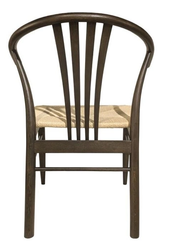 Dřevěná jídelní židle s područkami York Actona v boho stylu, přírodní dub