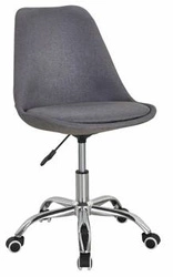 Otočná kancelářská židle Alanta šedá s nastavitelnou výškou moderní do kanceláře a na studium