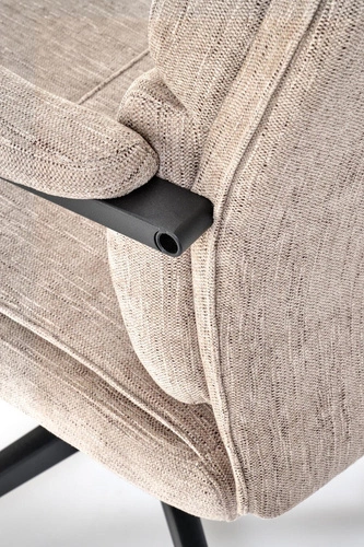 Ergonomická kancelářská židle Nurah béžová moderní s područkami na kolečkách TILT