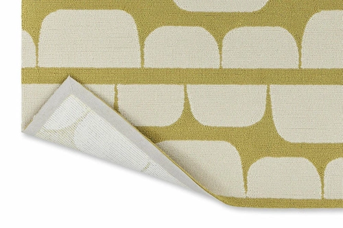 Venkovní koberec Kivi Sunshine 140x200 žlutý moderní do zahrady a na terasu snadno čistitelný