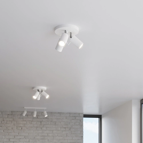 Stropní svítidlo RING 3P bílé moderní kovové do obýváku kuchyně i ložnice Sollux