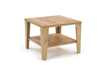 Konferenční stolek Deya čtvercový 70x70 cm dub moderní s policí do obýváku Intesi
