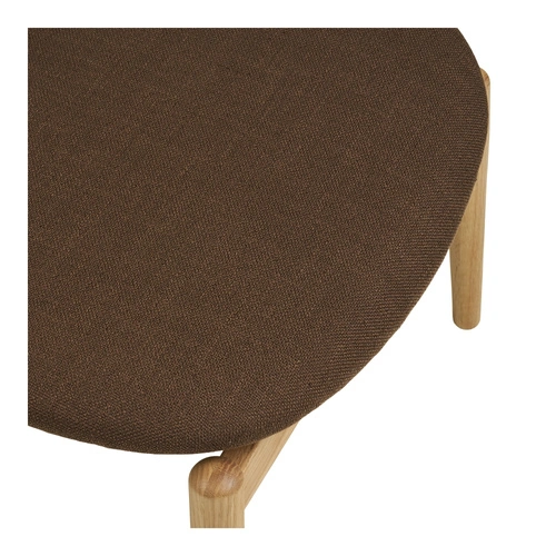 Čalouněná podnožka Olvera skandinávský styl do obýváku dub přírodní hnědá