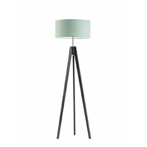 Podlahová lampa Haiti stínidlo mátové stojan popelavý