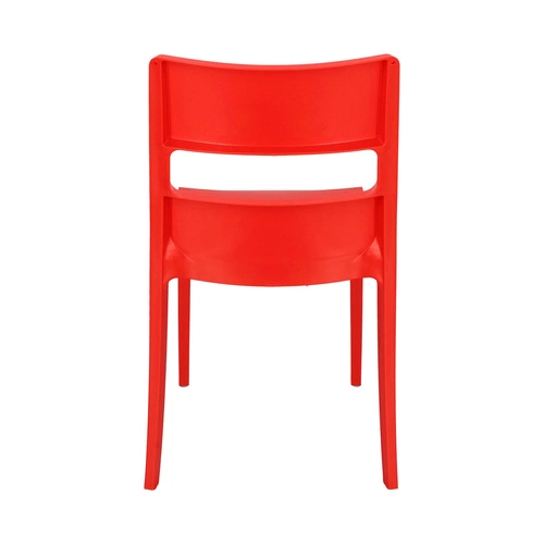 Zahradní židle Sai červená, stohovatelná, moderní plastová na zahradu SCAB Design