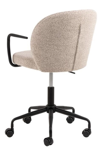 Ergonomická kancelářská židle Patricia Monza 60 béžová bouclé otočná s područkami do kanceláře