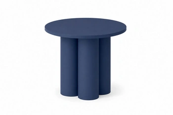 Konferenční stolek Cape kulatý 66 cm moderní tmavě modrý do obývacího pokoje