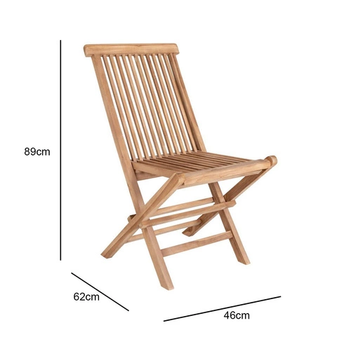 Skládací dřevěná zahradní židle Toledo Intesi boho na terasu a balkon do zahrady