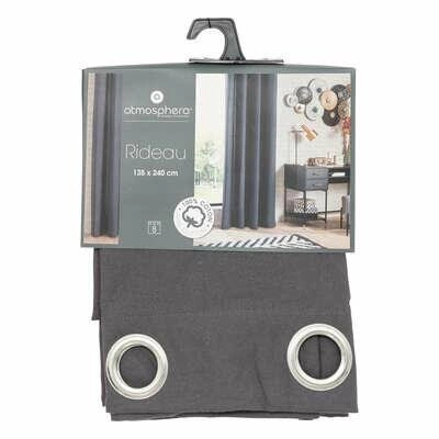 Anjali šedý závěs 135x240cm