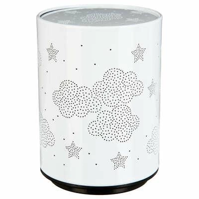 Dětská noční LED lampička projektor oblak Atmosphera bílá moderní na baterie