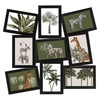 Černý multirám na 9 fotografií 10x15 cm Atmosphera moderní nástěnný fotorámeček