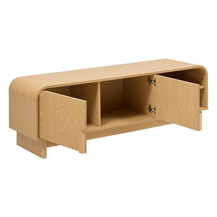 Moderní komoda Lee s policemi 100 cm skandinávská bříza do obýváku Atmosphera