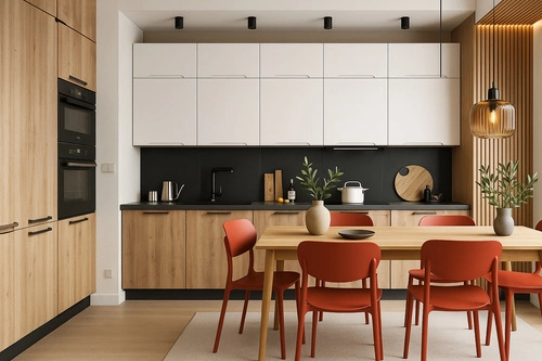 Plastová jídelní židle Plasta terakota moderní do kuchyně a jídelny 5five simply smart