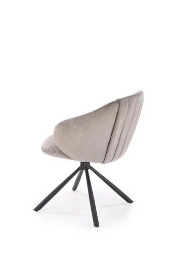 Otočná židle Arnadine šedá čalouněná s područkami do kanceláře i jídelny moderní Intesi