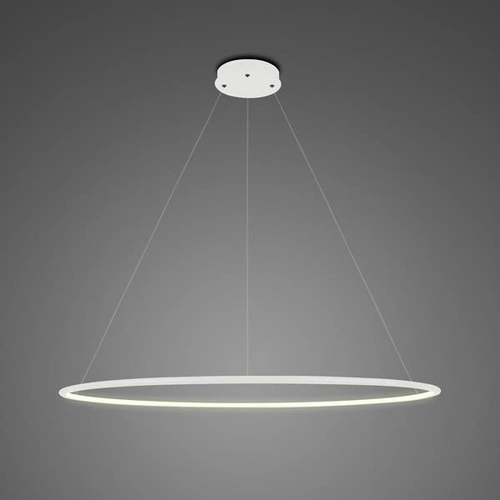 Závěsné LED svítidlo kulaté 100 cm bílé moderní do obýváku a nad stůl Altavola Design