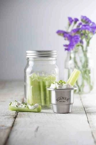 Sklenice s nádobkou 0,5l, Snack on the Go KILNER