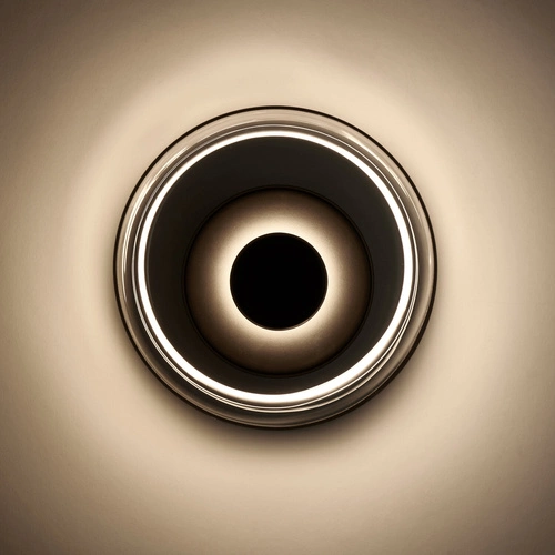 Nástěnné LED svítidlo DISCO Step into Design moderní skleněné černé 23 cm do obývacího pokoje