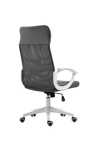 Ergonomická kancelářská židle Rosso šedá otočná s nastavitelnou výškou síťovaná do kanceláře