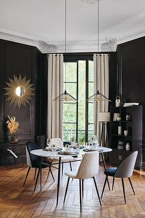 Atmosphera bílá keramická váza mramorový efekt 18 cm moderní dekorativní na květiny