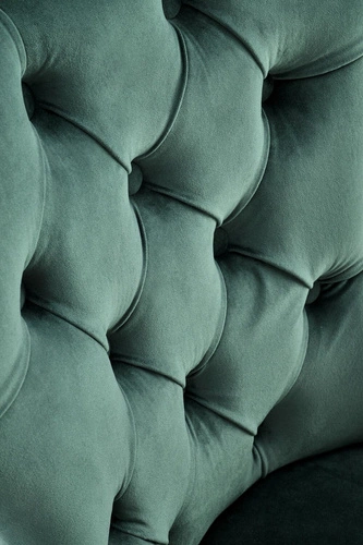 Čalouněná sametová jídelní židle Charlotte Intesi zelená moderní s dřevěnými nohami