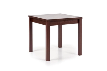 Rozkládací jídelní stůl Nalma Intesi 80–160x80 cm moderní tmavý ořech čtvercový