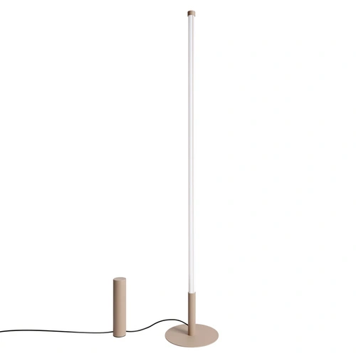 TRANG moderní LED stojací lampa do obývacího pokoje taupe 3000K