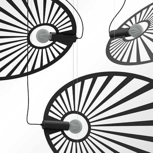 Závěsné svítidlo LEHDET černé moderní kovové do obýváku a jídelny, výškově nastavitelné 150 cm