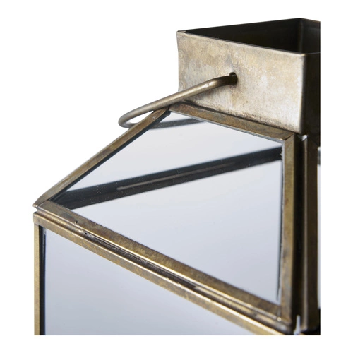 Vysoká skleněná lucerna Mysore gold