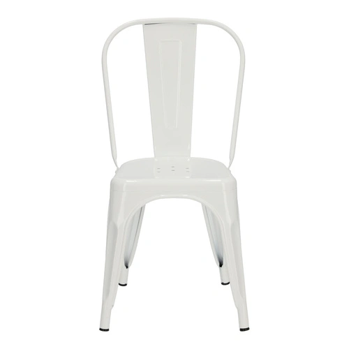 Kovová židle Paris bílá D2.DESIGN do jídelny a kuchyně moderní